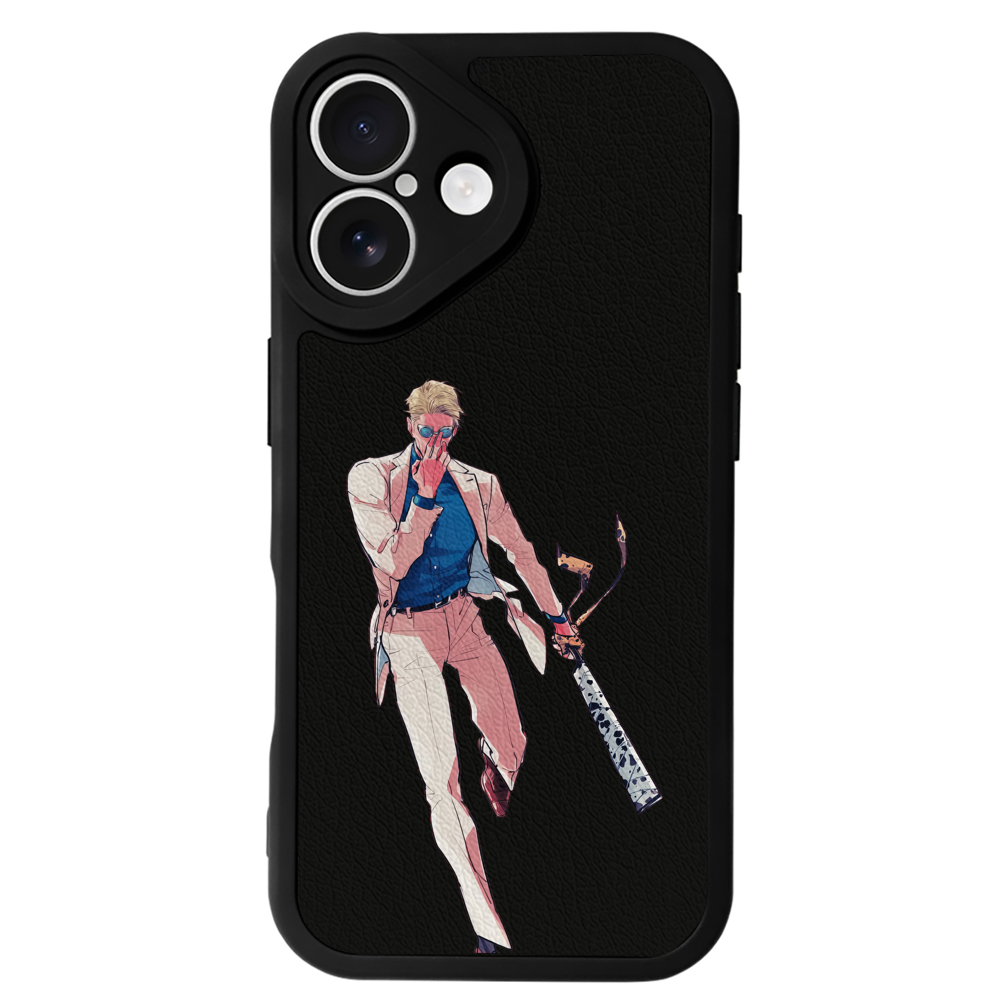 （画像用） 呪術廻戦 Jujutsu Kaisen 【iPhone 16シリーズ対応】シリコンスマホケース（レザー調） 材質：シリコン
